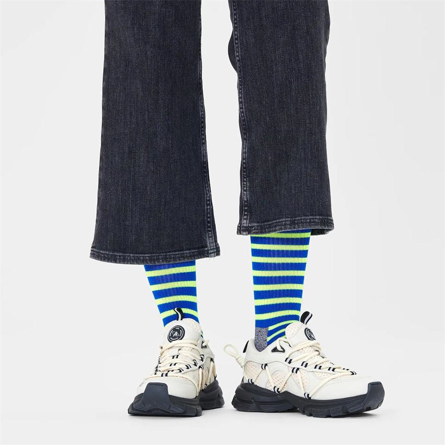NEON STRIPE THIN CREW SOCK Happy Socks | ATNST297000
